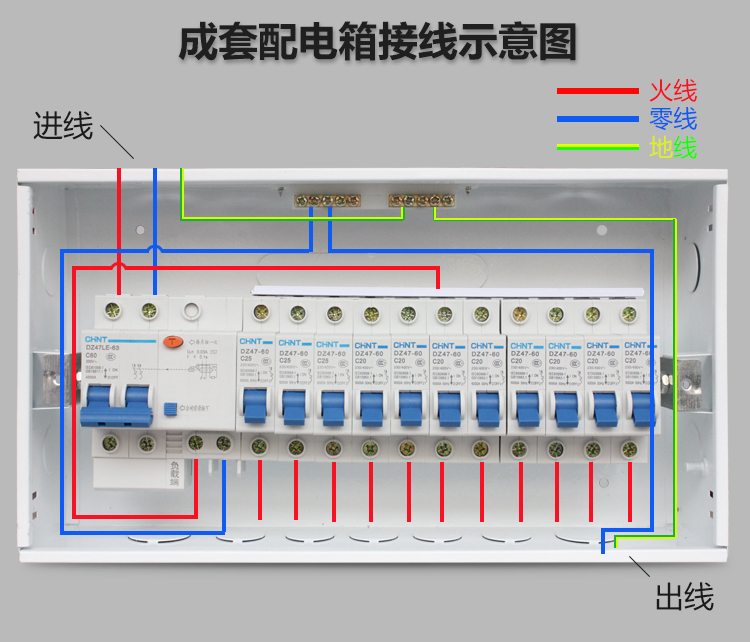 家用配电箱强电箱暗装12回路箱漏电空开成套pz30 10-13回路空开箱